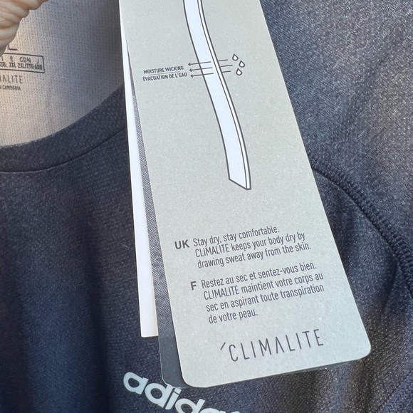 Adidas Design to Move Climalite short sleeve T-shirt Gray 2XL - Picture 5 of 7